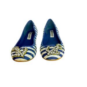 Naughty Monkey Anchor Navy ballet flats 6.5